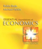 Cover of: Essentials Foundations of Economics (3rd Edition)