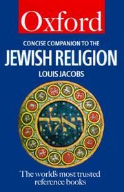 Cover of: A concise companion to the Jewish religion by Louis Jacobs