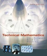 Introduction to Technical Mathematics by Mario F. Triola