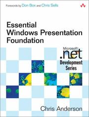 Cover of: Essential Windows Presentation Foundation (WPF) (Microsoft .NET Development Series)