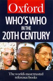 Cover of: Who's who in the twentieth century.