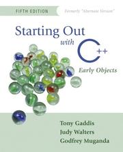 Cover of: Starting out with C++ by Tony Gaddis