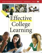 Cover of: Effective College Learning by Jodi Patrick Holschuh, Sherrie L. Nist