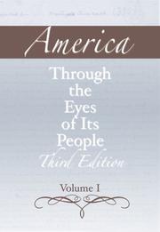 Cover of: America through the Eyes of Its People, Volume I (3rd Edition)