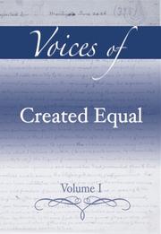 Cover of: Voices of Created Equal, Volume I