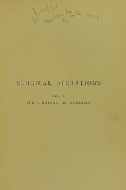 Cover of: Surgical operations