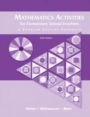 Cover of: Mathematics Activities for Elementary School Teachers | Dan Dolan