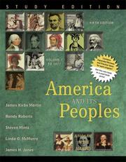Cover of: America and Its Peoples: A Mosaic in the Making, Volume I, Study Edition (5th Edition)