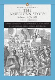 Cover of: American Story, The, Volume I,