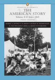 Cover of: American Story, The, Volume II,
