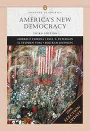 Cover of: America's New Democracy, Election Update, Penguin Academics Series (3rd Edition) (Penguin Academics)
