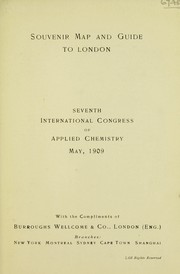 Cover of: Souvenir map and guide to London by Burroughs Wellcome and Company