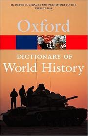 Cover of: Oxford Dictionary of World History by Market House Books