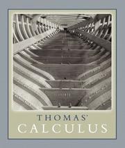 Cover of: Thomas' Calculus Part One (Single Variable, chs 1-11) Paperback Version (11th Edition)