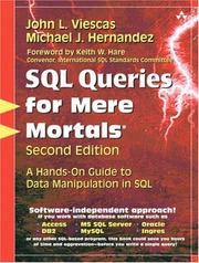 Cover of: SQL Queries for Mere Mortals(R): A Hands-On Guide to Data Manipulation in SQL (2nd Edition) (For Mere Mortals)