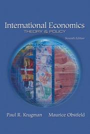 Cover of: International Economics: Theory and Policy plus MyEconLab plus eBook 1-semester Student Access Kit (7th Edition) (MyEconLab Series)