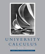 Cover of: University Calculus, Part One (Single Variable, Chap 1-9)