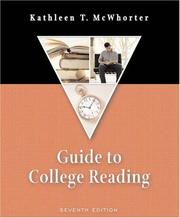 Cover of: Guide to College Reading (with MyReadingLab) (7th Edition) by Kathleen T. McWhorter