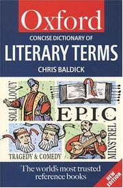 Cover of: The Concise Oxford Dictionary of Literary Terms by Chris Baldick