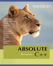 Cover of: Absolute C++ (3rd Edition) by Walter Savitch, Walter Savitch