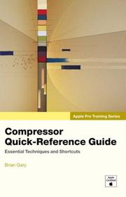 Cover of: Apple Pro Training Series: Compressor Quick-Reference Guide (Apple Pro Training)