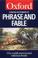 Cover of: The concise Oxford dictionary of phrase and fable