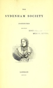 Cover of: Annals of influenza, or, Epidemic catarrhal fever in Great Britain from 1510 to 1837