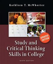 Cover of: Study & Critical Thinking Skills in College, Update Edition (6th Edition) by Kathleen T. McWhorter