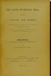 Cover of: The Fauna of British India, including Ceylon and Burma by Sir Arthur Everett Shipley, Guy A.K. Marshall, H.B. Preston