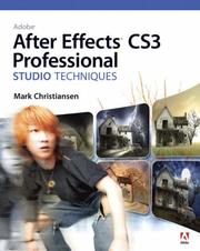 Cover of: Adobe After Effects CS3 Professional Studio Techniques