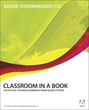 Adobe Dreamweaver CS3 Classroom in a Book by Adobe Systems Inc.