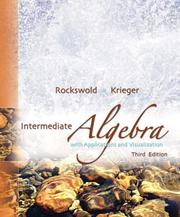 Cover of: Intermediate Algebra with Applications & Visualization