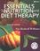 Cover of: Essentials of Nutrition and Diet Therapy (With CD-ROM for Windows and Macintosh)