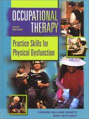 Cover of: Occupational therapy by edited by Lorraine Williams Pedretti, Mary Beth Early.