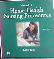 Cover of: Manual of Home Health Nursing Procedures