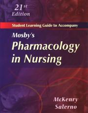 Cover of: Student Learning Guide for McKenry & Salerno Mosby's Pharmacology in Nursing