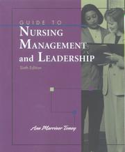 Cover of: Guide to Nursing Management and Leadership