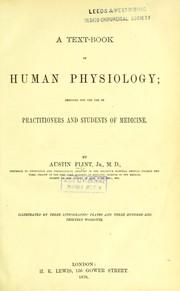 Cover of: A text-book of human physiology by Flint, Austin