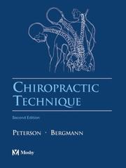 Cover of: Chiropractic Technique