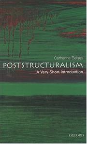 Cover of: Poststructuralism by Catherine Belsey