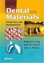 Cover of: Dental materials by Robert G. Craig