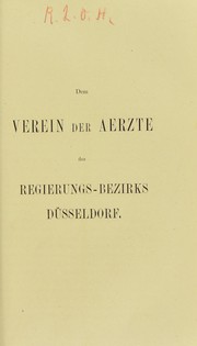 Cover of: Ophthalmiatrische Beobachtungen by Albert Mooren