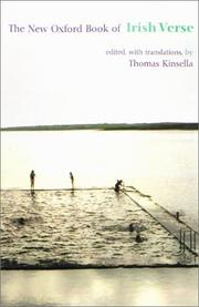Cover of: The new Oxford book of Irish verse by edited, with translations, by Thomas Kinsella.