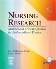 Cover of: Nursing Research by Geri Lobiondo-Wood, Judith Haber
