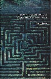 Cover of: The New Oxford Book of Sixteenth-Century Verse (Oxford Books of Verse)