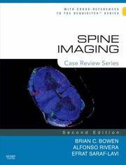 Cover of: Spine Imaging by Brian C. Bowen, Alfonso Rivera, Efrat Saraf-Lavi