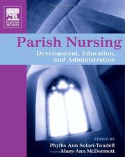 Cover of: Parish Nursing by Phyllis Ann Solari-Twadell, Mary Ann McDermott, Phyllis Ann Solari-Twadell, Mary Ann McDermott