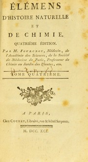 Cover of: Elémens d'histoire naturelle et de chimie by Antoine François de Fourcroy