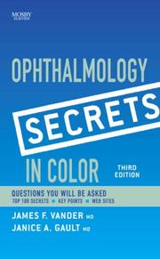 Cover of: Ophthalmology Secrets in Color (The Secrets Series) | James F. Vander