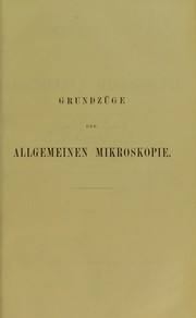 Cover of: Grundzüge der allgemeinen Mikroskopie